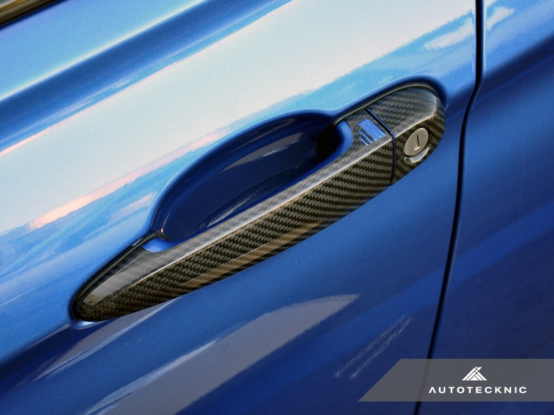 AutoTecknic Dry Carbon Fiber Door Handle Trims - F30/ F31/ F34 3-Series