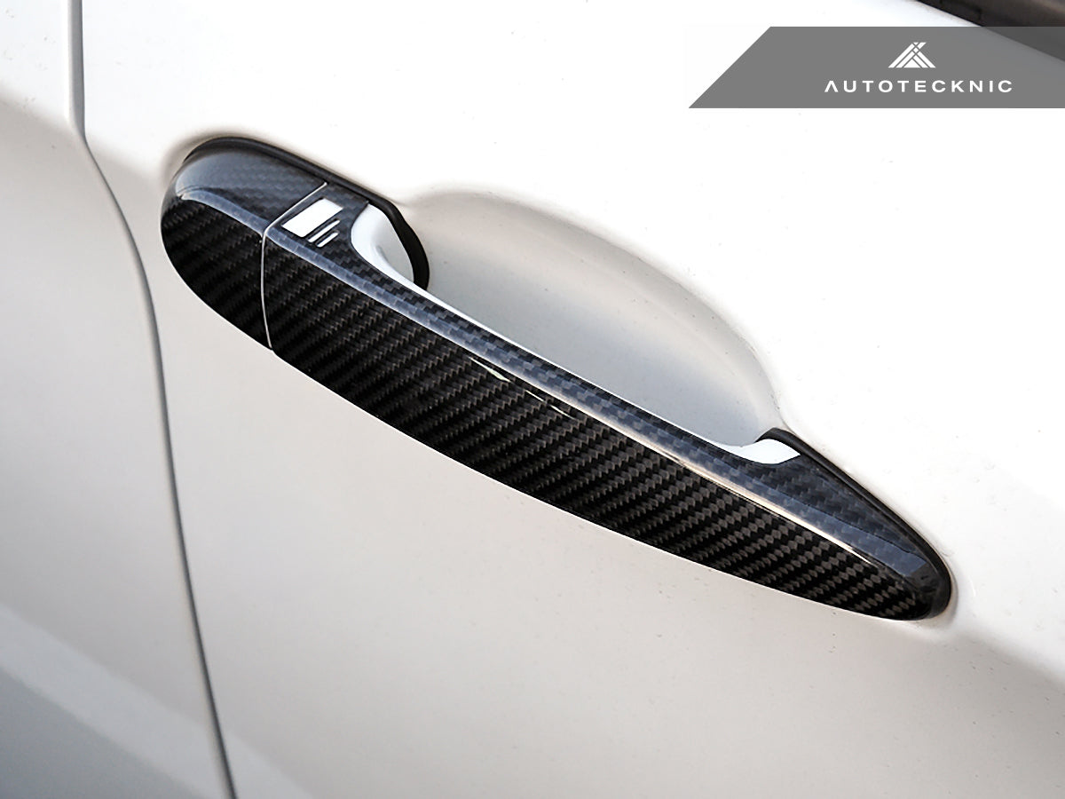 AutoTecknic Dry Carbon Fiber Door Handle Trims - BMW F30/ F31/ F34 3-Series