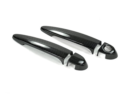 AutoTecknic Dry Carbon Fiber Door Handle Trims - BMW E90/ E92/ E93 3-Series