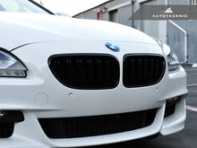 AutoTecknic Dual-Slats Gloss Black Front Grille Set - F06 Gran Coupe / F12 Coupe / F13 Cabrio | 6 Series & M6
