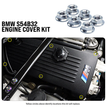 Titanium Hardware Engine Cover Kit - S54B32 Engine