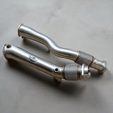 BMW S58 X3M & X4M Catless Race Downpipe (3.5 Inch Diameter) - Palenon Performance