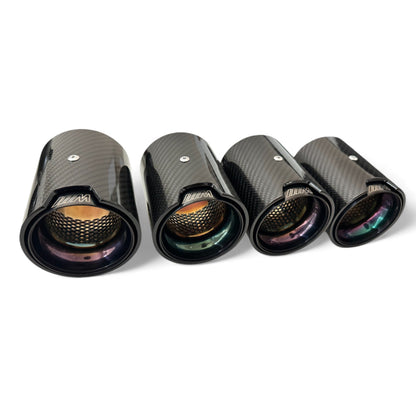 BMW F90 M5 Exhaust Tips - Premium Carbon Fiber | Palenon Performance