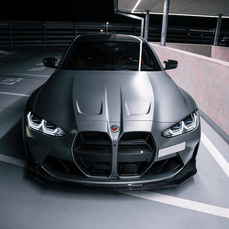V Style Front Lip For BMW G80 M3, G82/G83 M4 - Carbon Fiber