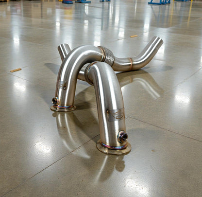 BMW N63/N63TU Catless Race Downpipes - 550i, 650i, 750i, Alpina B6 B7 (Chassis F01 F02 F06 F12 F13 F07 F10)