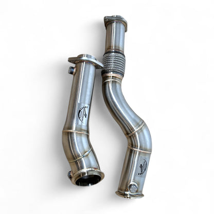 3.5 Inch S58 Race Downpipe For BMW M3 G80, M2 G87, M4 G82, M4 G83