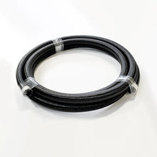 -12AN Black Nylon Braided Flex Hose with Reinforced Rubber Liner - 20 Foot Length