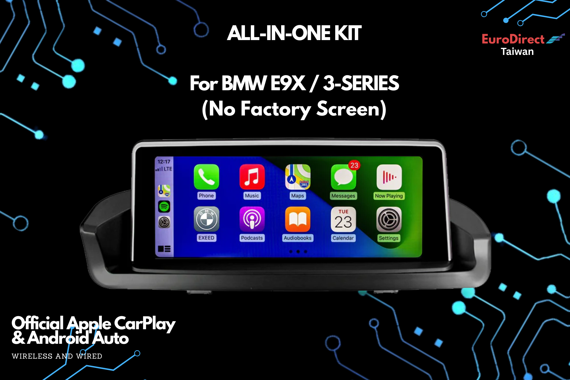 iDrive/CarPlay/Android Auto Retrofit for BMW E90 E91 E92 E93 for NON-IDRIVE CARS.