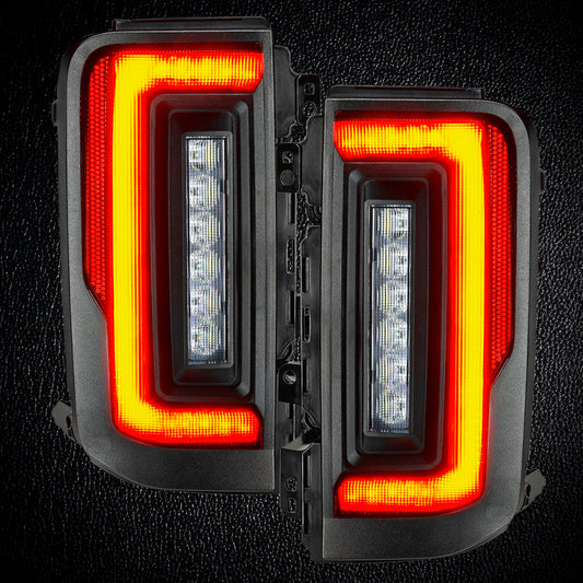 V2 | 2021-2025 Ford Bronco Flush Mount LED Tail Lights - Low Profile | 1,400 Lumens