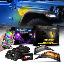 OPT7 Quantum Pro Rock Light RGBW & LED Side Marker White-Amber for Jeep Wrangler JL JLU & Gladiator JT 18-23