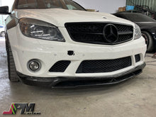 [JPMCarbon] CS Style Carbon Fiber Front Bumper Add-on Lip Fits For 2008-2011 Mercedes-Benz W204 Pre-Facelift C63 Sedan