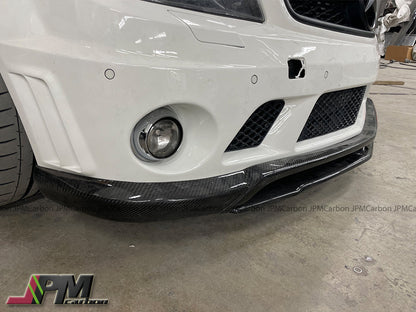 [JPMCarbon] CS Style Carbon Fiber Front Bumper Add-on Lip Fits For 2008-2011 Mercedes-Benz W204 Pre-Facelift C63 Sedan