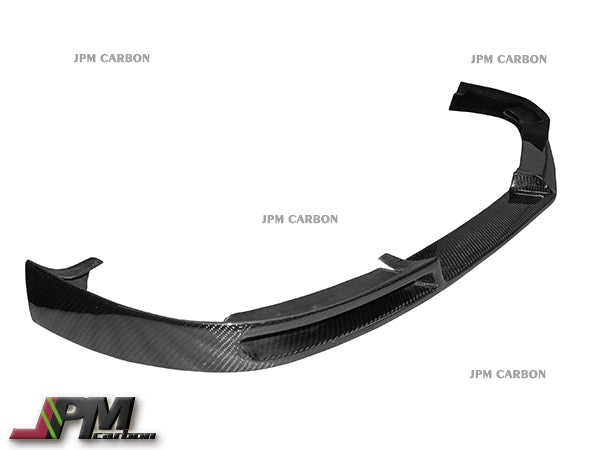 V Style Carbon Fiber Front Bumper Add-on Lip Fits For 2012-2014 Mercedes-Benz W204 C204 Facelift C63 Only