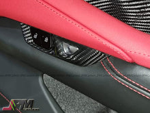 [JPMCarbon] Dry Carbon Door Lock Switch Button Cover Trims Fits For 2020-2025 Chevrolet Corvette C8 Only