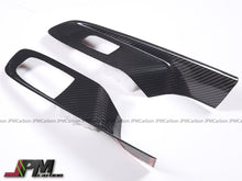[JPMCarbon] Dry Carbon Window Door Lock Control Switch Trims Fits For 2020-2025 Chevrolet Corvette C8 Coupe Only