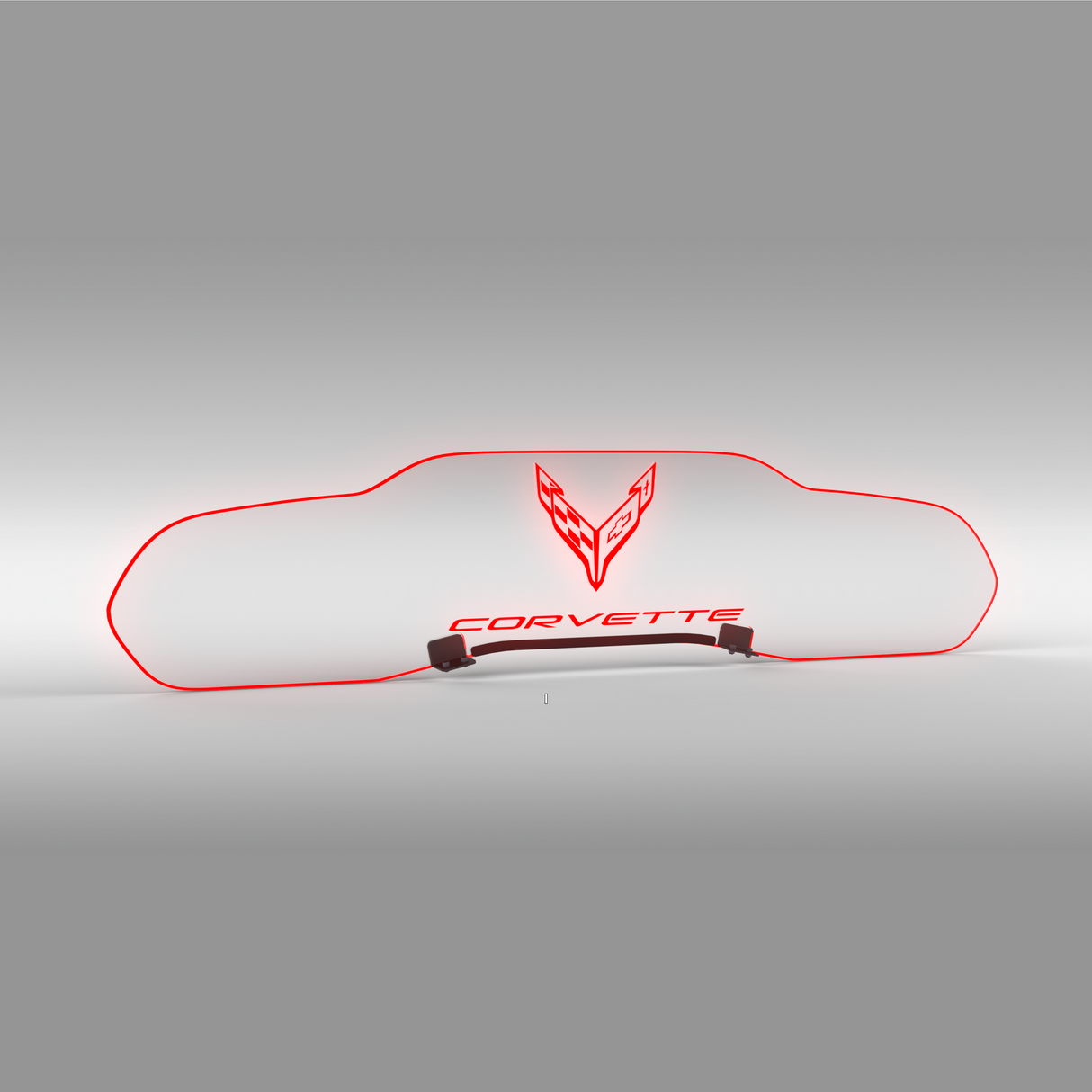 WindRestrictor® C8 Coupe Rear Add On Glow Plate