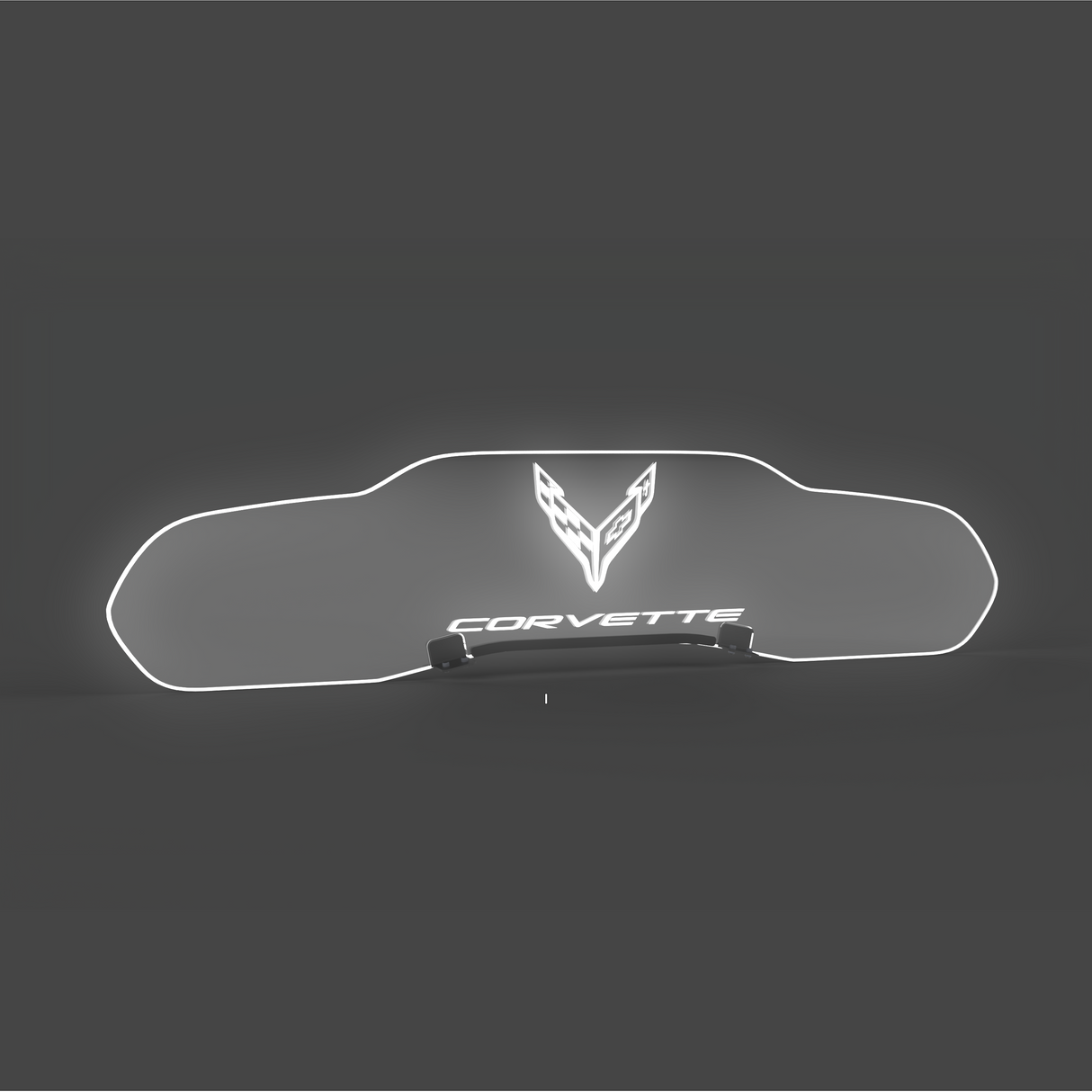 WindRestrictor® C8 Coupe Rear Add On Glow Plate