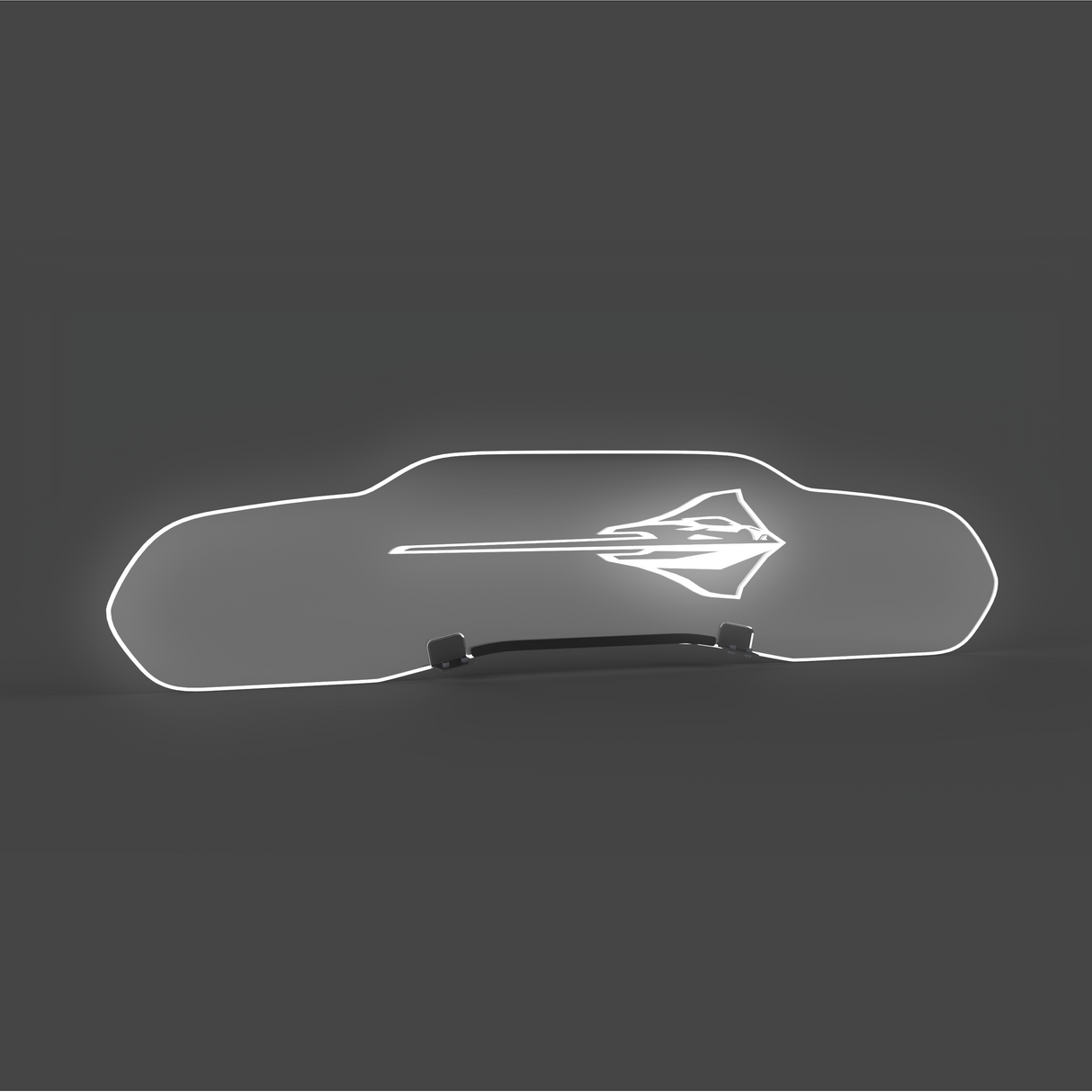 WindRestrictor® C8 Coupe Rear Add On Glow Plate