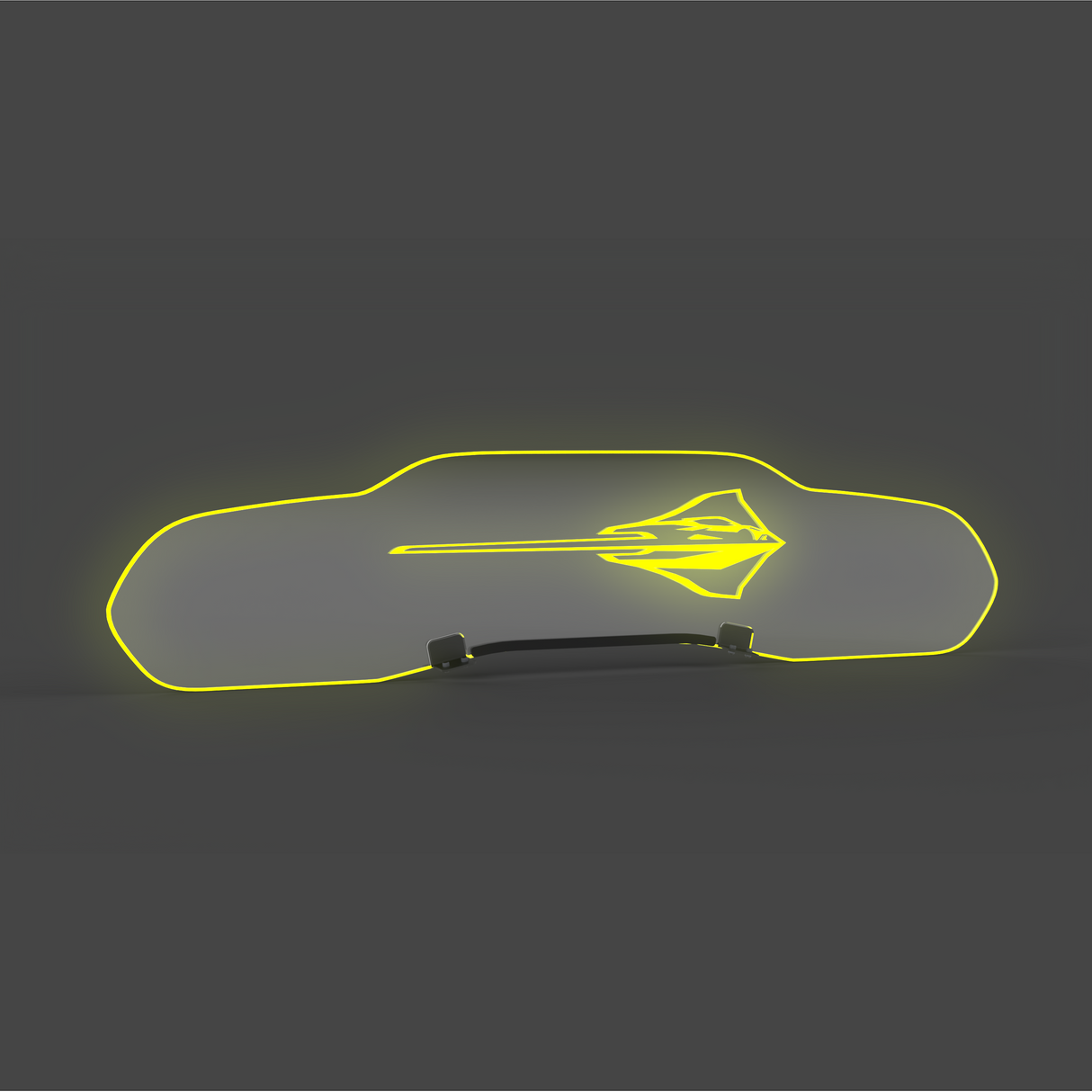 WindRestrictor® C8 Coupe Rear Add On Glow Plate