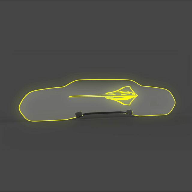 WindRestrictor® C8 Coupe Rear Add On Glow Plate