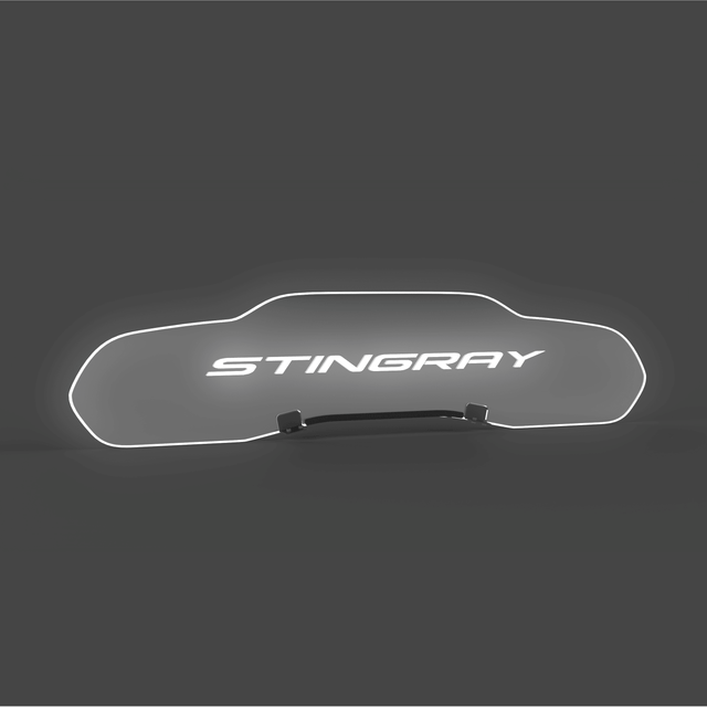 WindRestrictor® C8 Coupe Rear Add On Glow Plate