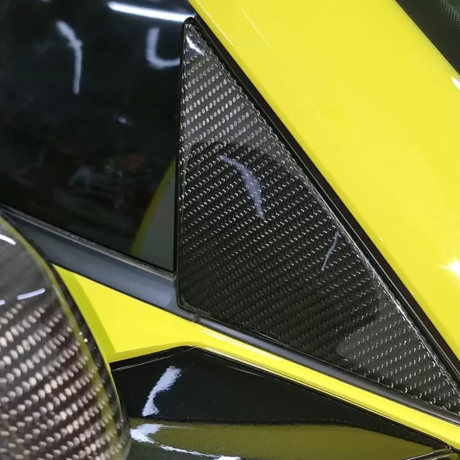 C8 Corvette 2020+ Real Carbon Fiber A-Pillar Exterior Trim Cover | 2020-2027