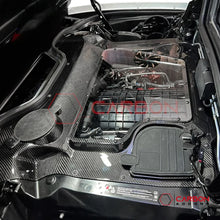 C8 Corvette Convertible (HTC) Carbon Fiber Engine Bay Cover w/ Glass Window | Direct Replacement (2020–2026)