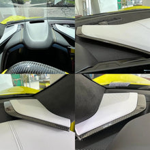 C8 Corvette Carbon Fiber 3pcs Upper Dashboard Trim Covers