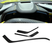 C8 Corvette Real Carbon Fiber Upper Dashboard Trim Covers (3-Piece Set) | (2020–2025)