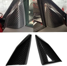 C8 Corvette Carbon Fiber Door Window A-Pillar Interior Triangle Trim Covers