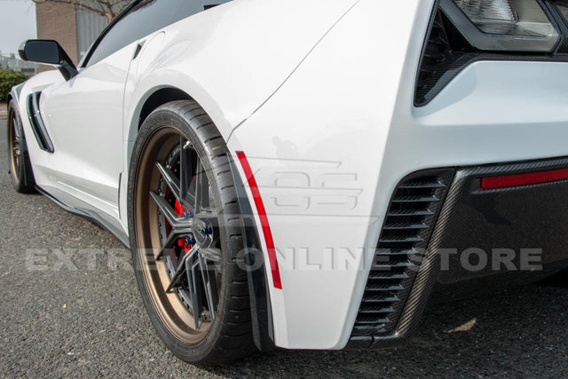 Corvette C7 Extended Rear Splash Guards Mud Flaps