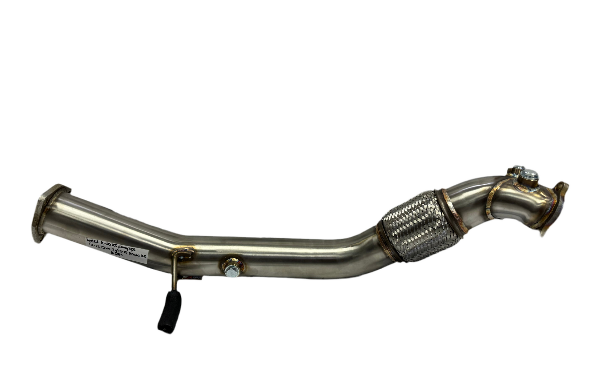 SPDZ1 K Series Header Downpipe 12-15 Civic Si & 13-15 Acura ILX Stainless Bellmouth (Preorder)