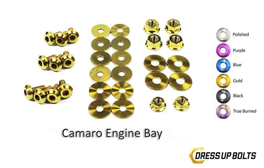 Chevrolet Camaro (2010-2015) Titanium Dress Up Bolts Engine Bay Kit