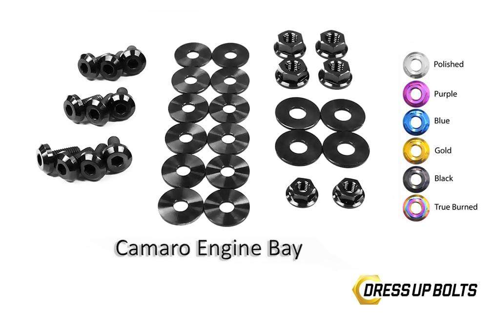 Chevrolet Camaro (2010-2015) Titanium Dress Up Bolts Engine Bay Kit