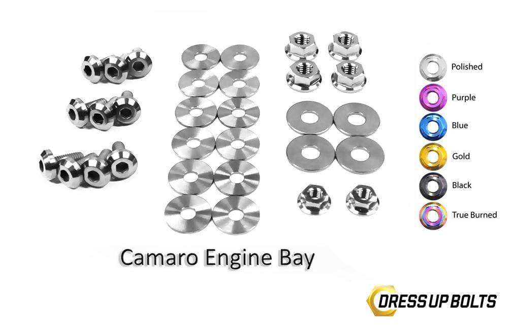 Chevrolet Camaro (2010-2015) Titanium Dress Up Bolts Engine Bay Kit