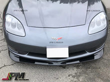 Z06 Style Carbon Fiber Front Bumper Add-on Lip Fits For 2005-2013 Chevrolet Corvette C6 Base Model Only