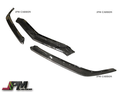Z51 Style Carbon Fiber Front Bumper Add-on Lip Fits For 2020-2025 Chevrolet Corvette C8 Stingray & Z51 Only