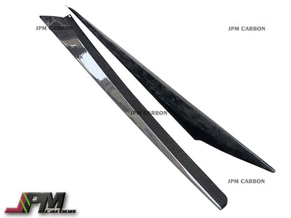 [JPMCarbon] OEM Style Carbon Fiber Side Skirt Add-on Covers Fits For 2020-2025 Chevrolet Corvette C8 Stingray & Z51 Only