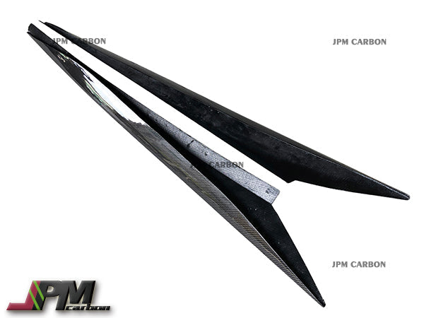 [JPMCarbon] OEM Style Carbon Fiber Side Skirt Add-on Covers Fits For 2020-2025 Chevrolet Corvette C8 Stingray & Z51 Only
