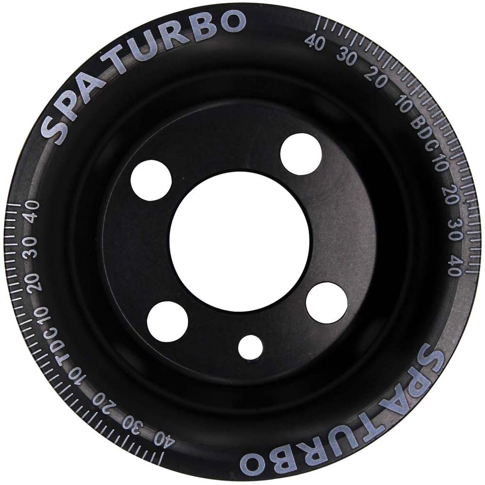 VW syncro Audi 80 90 100 4000 rabbit 1.8 8v underdrive Pulley - BLACK + VW 8V super light crank timing gear