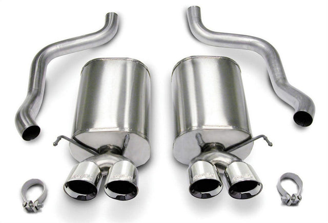 Corsa Performance - 05-08 Corvette 6.0/6.2L Axle Back Exhaust System