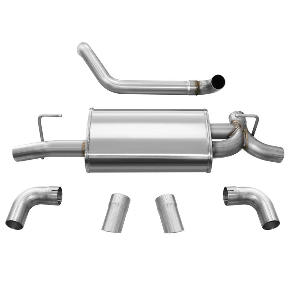 18- Jeep JL 3.6L Axle Back Exhaust w/Turndown