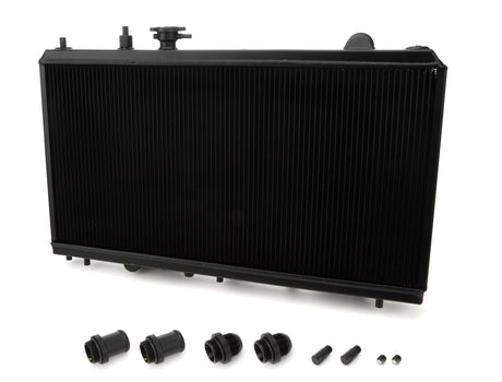 CSF Cooling - Racing & High Performance Division - Radiator 92-00 Honda Civic w/ K-Swap Black