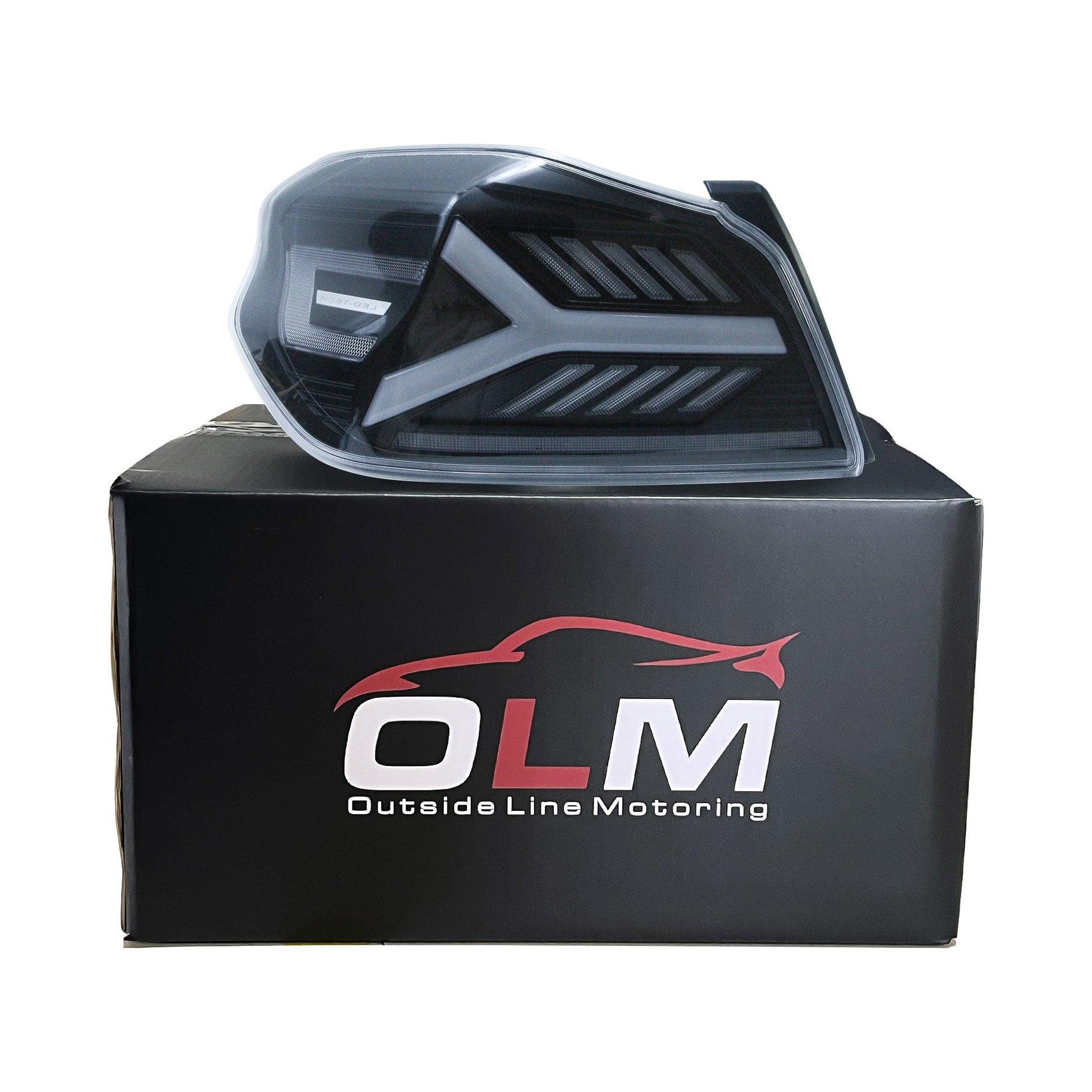 OLM Y-Spec LED Taillights (Clear Lens White Optic) - 2015-2021 WRX / STI