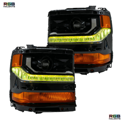 Chevrolet Silverado Multicolor Flow Series DRL Boards (2016-2018)