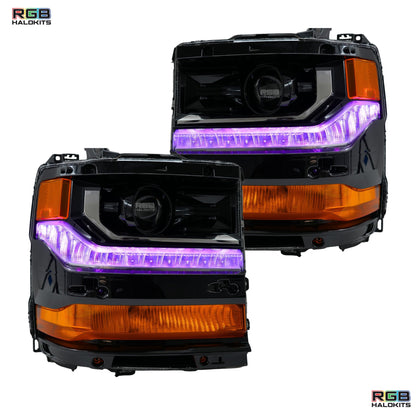 Chevrolet Silverado Multicolor Flow Series DRL Boards (2016-2018)