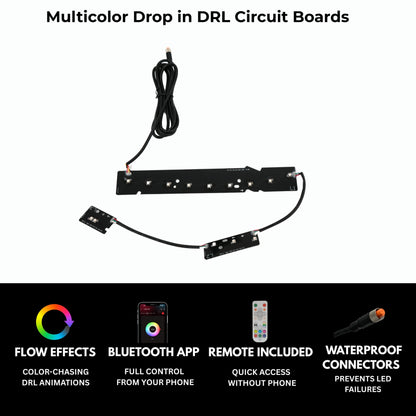 Chevrolet Silverado Multicolor Flow Series DRL Boards (2016-2018)