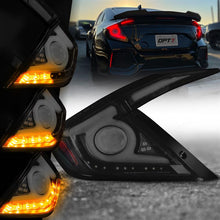 OPT7 Honda Civic Sedan Smoked LED Tail Lights Sequential Turn Signals & OLED Technology (Fits all 2016-2019 10th Gen Civic Sedans)