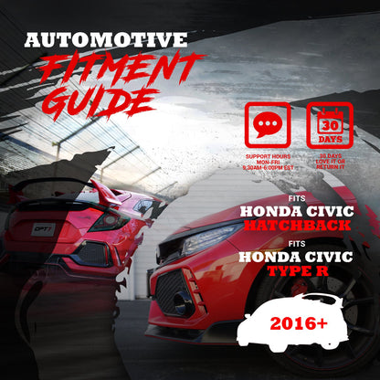 OPT7 Honda Civic Hatchback Smoked LED Tail Lights w-Sequential Turn Signals & OLED Technology (Fits all 2016-2021 10th Gen Civic Hatchbacks)