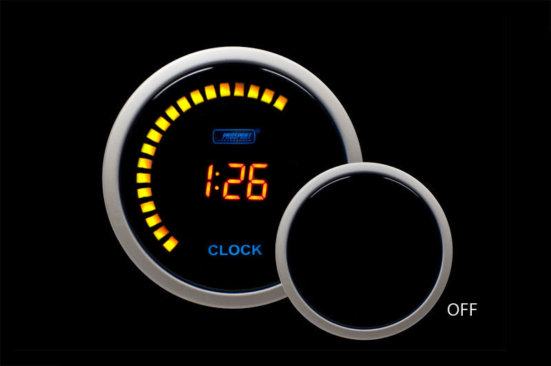 2-1/16" Digital Clock 12 volt -Amber